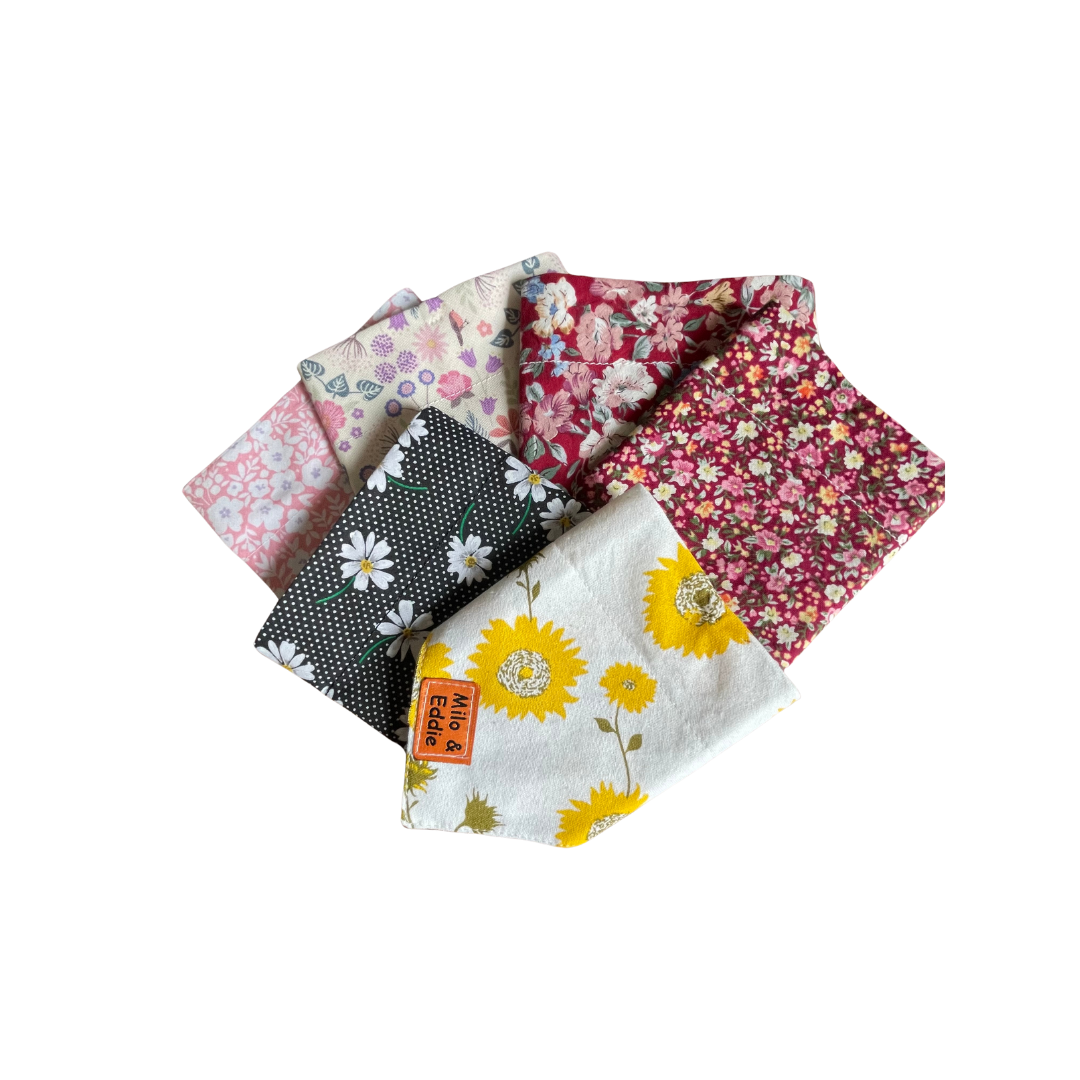 On Collar Bandana-Florals