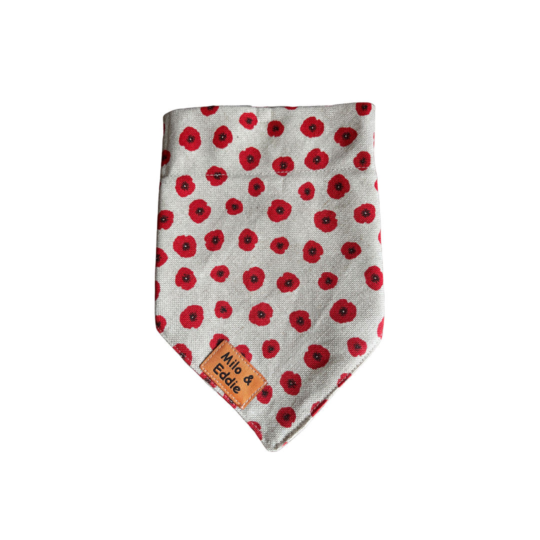 On Collar Bandana-Poppy