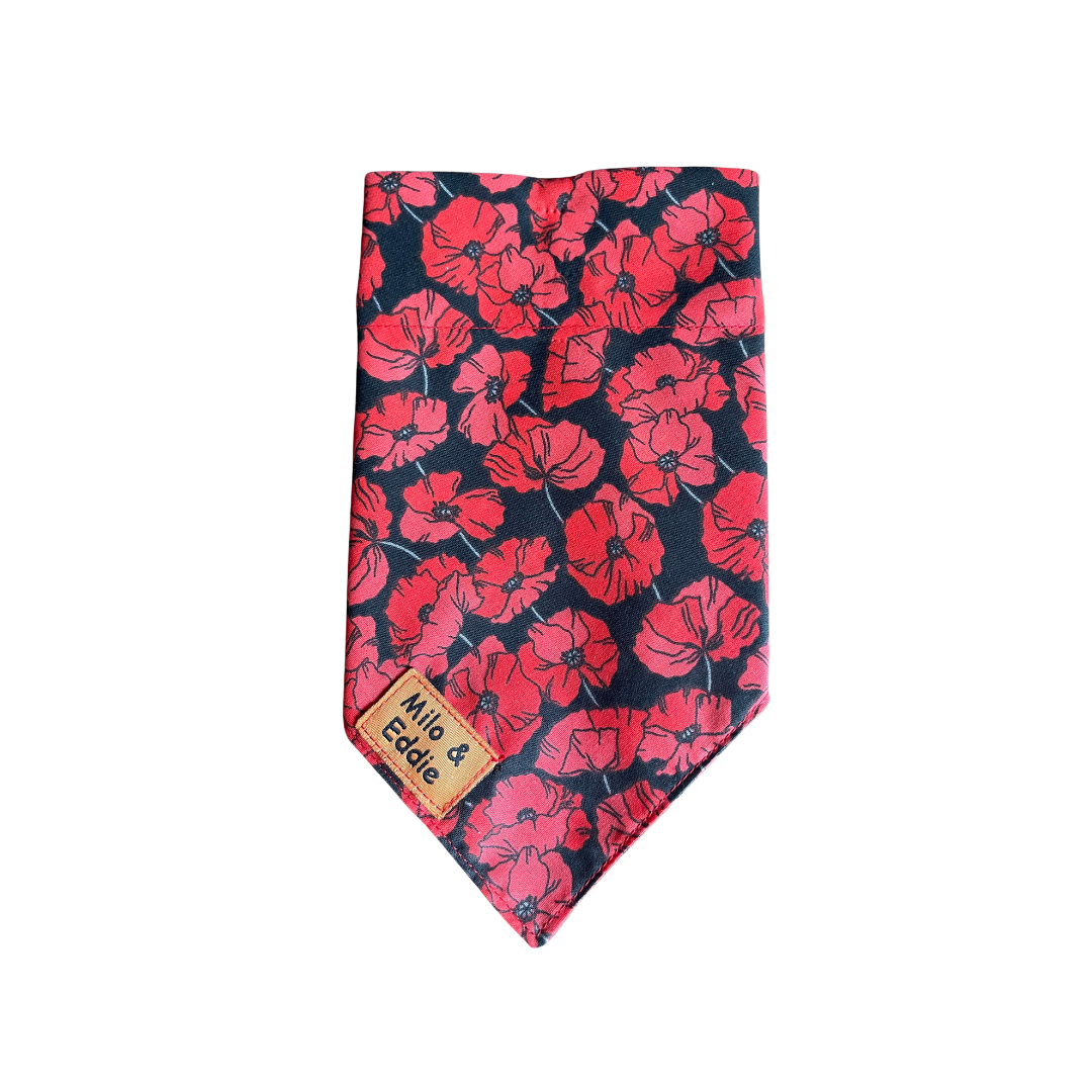 On Collar Bandana-Poppy