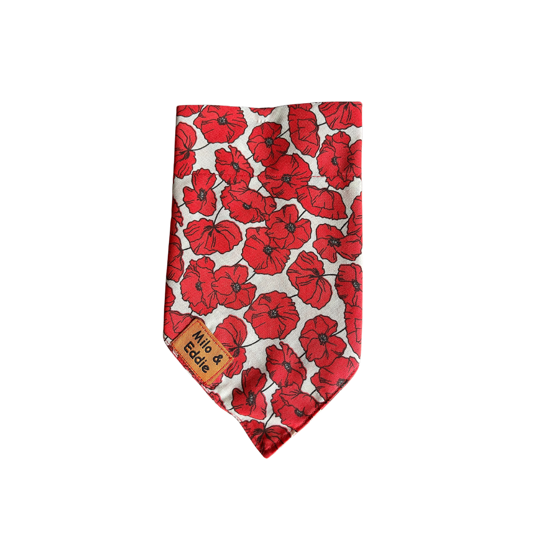 On Collar Bandana-Poppy