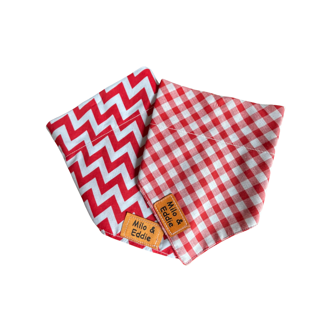 On Collar Bandana-Reds