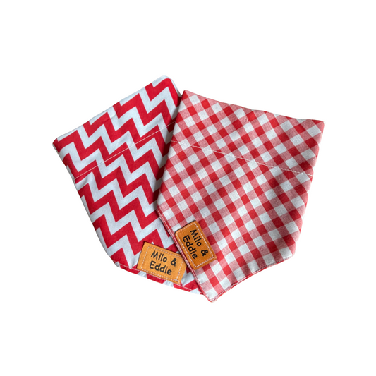 On Collar Bandana-Reds